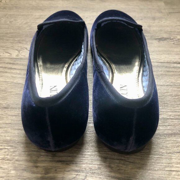 Paola Zuin navy blue velvet loafer shoes - Picture 3 of 6
